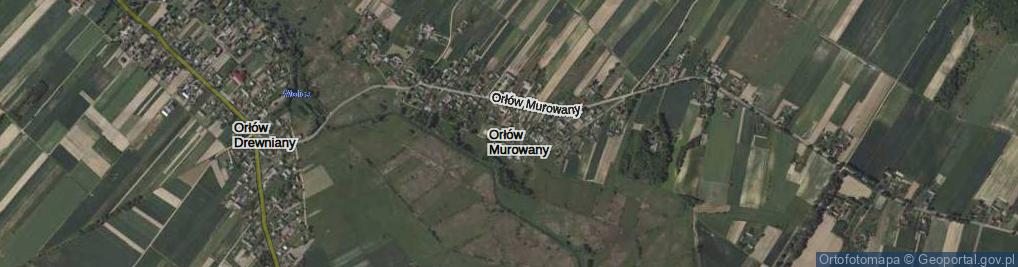Zdjęcie satelitarne Orłów Murowany ul.
